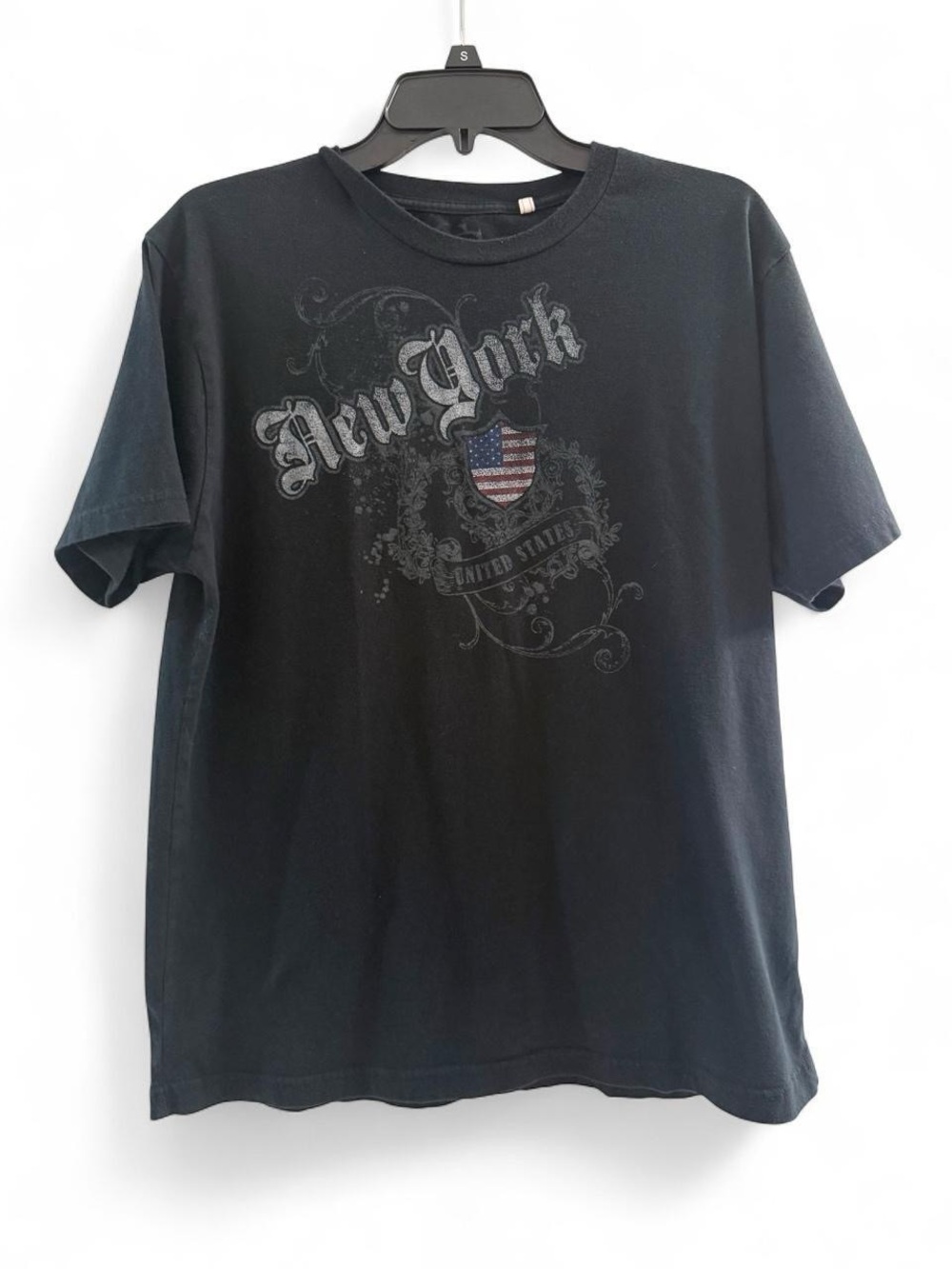 Guess Black New York Graphic Short Sleeve Tee